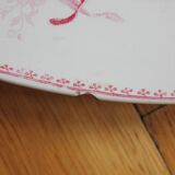 Oval flat in iron earth model "Fontanges" U&C Sarreguemines