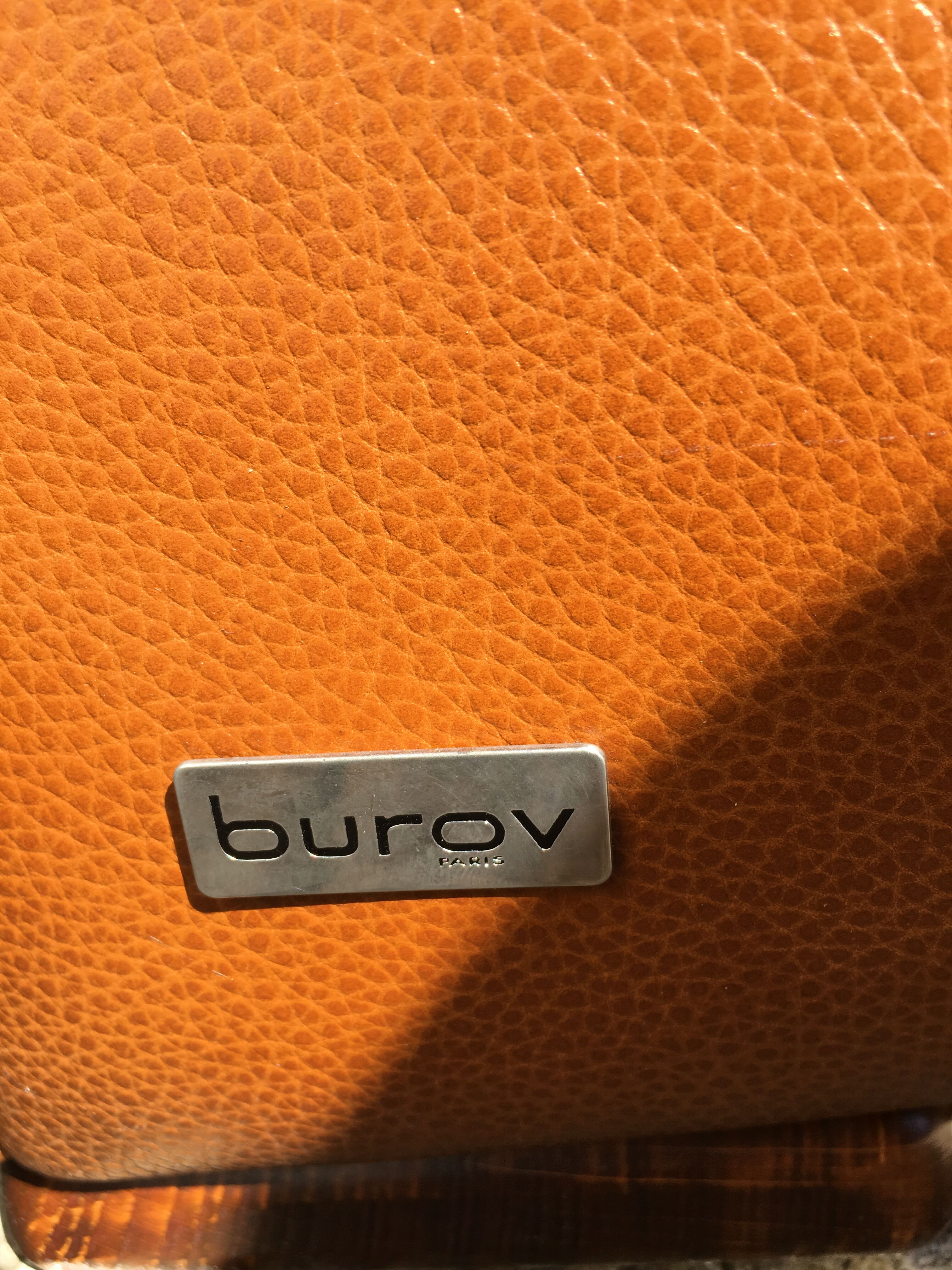 Leather sofa 1980 Burov