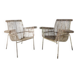 Pair of René Malaval armchairs