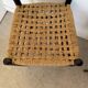 Chaise vintage en bois et paille tressée