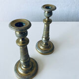 Pair of directoire candlesticks late eighteenth