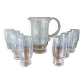 Vintage crystal orangeade set
