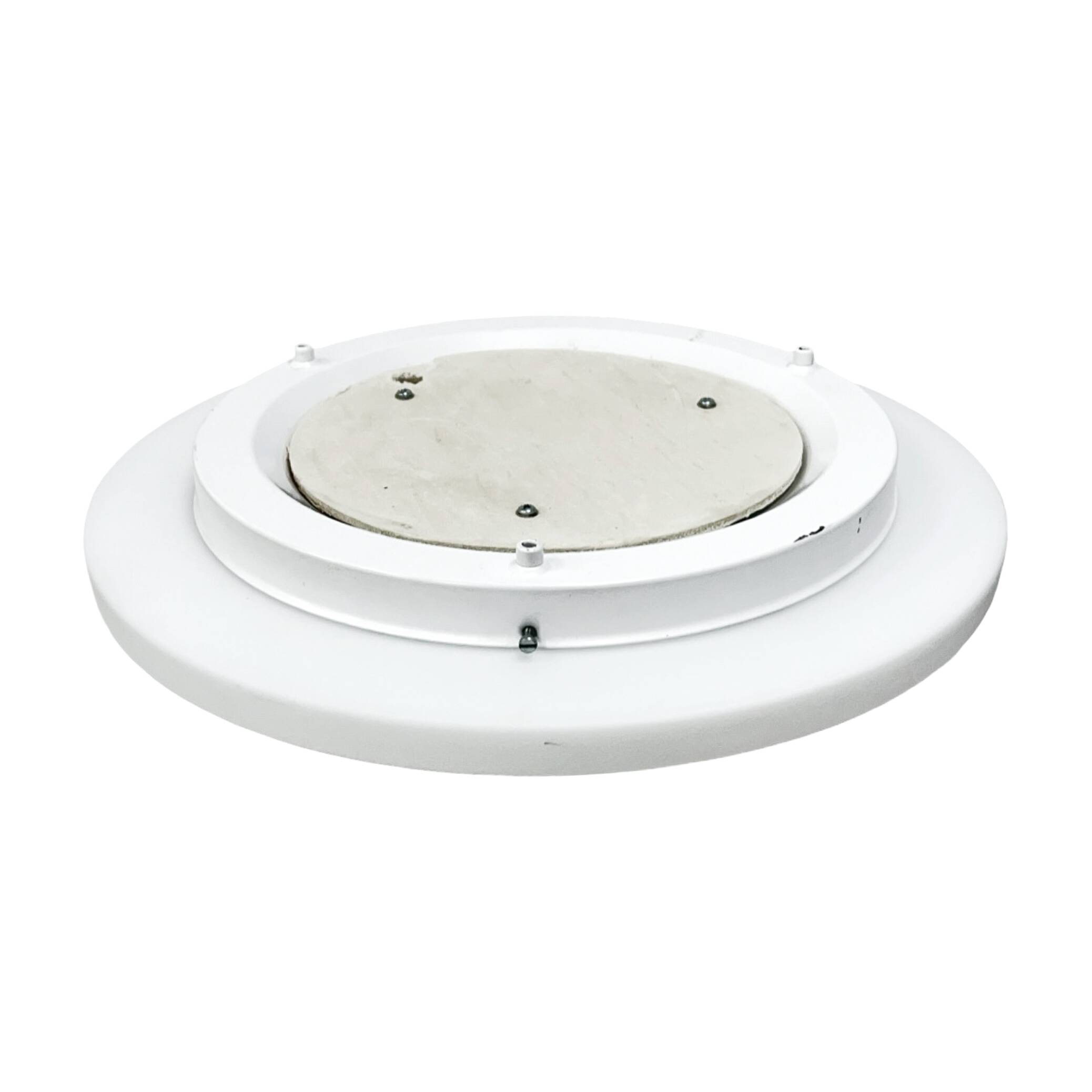 Peill & Putzler ceiling lamp – Germany, 1970s, opal glass, 40 cm, 3×E27