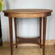 Oval Art Deco pedestal table in oak early twentieth century
