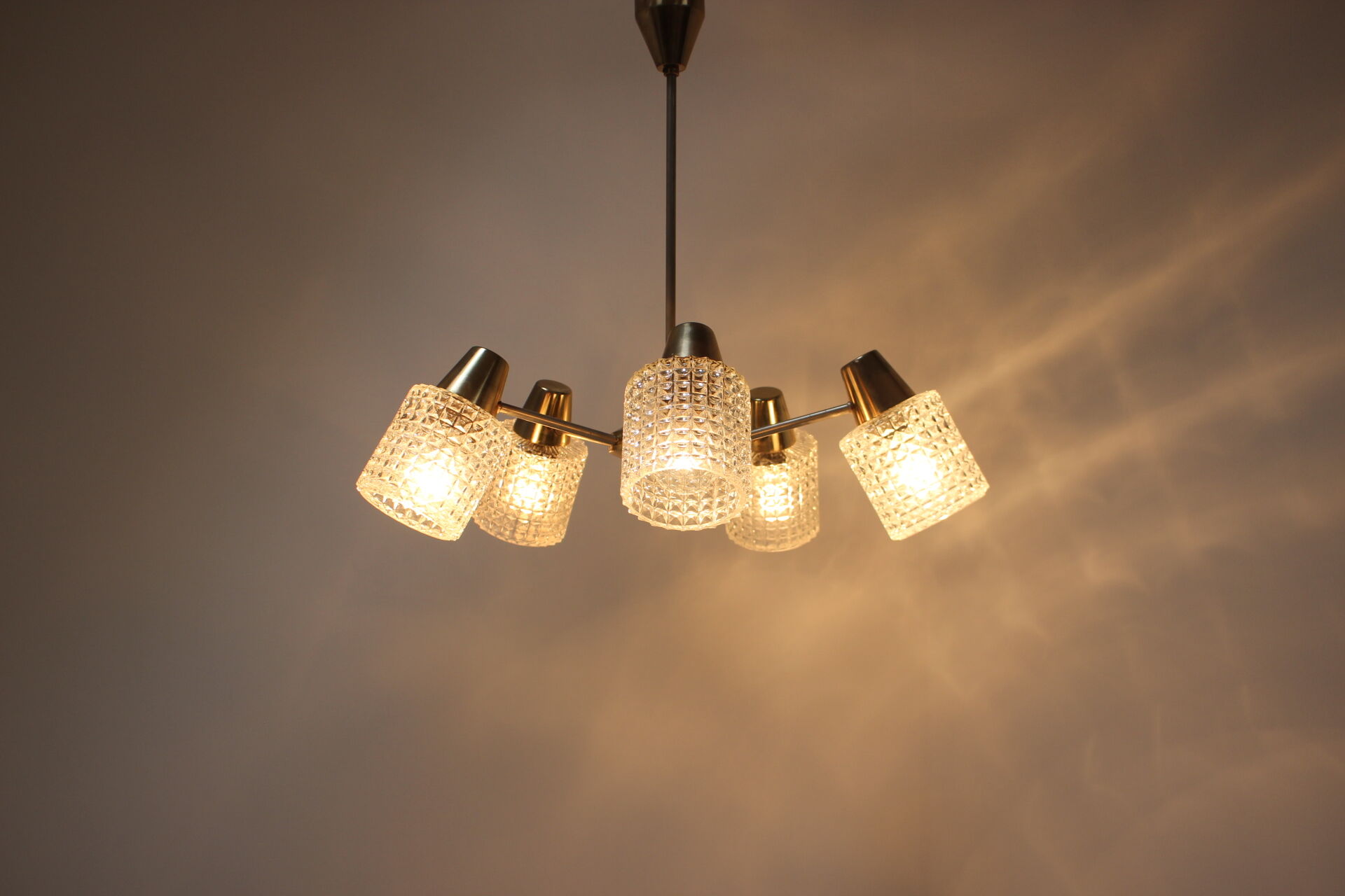 Mid-Century Chandelier / Kamenický Šenov, 1970's