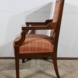 Solid Mahogany Armchair, Directoire Period – Early 19th Century