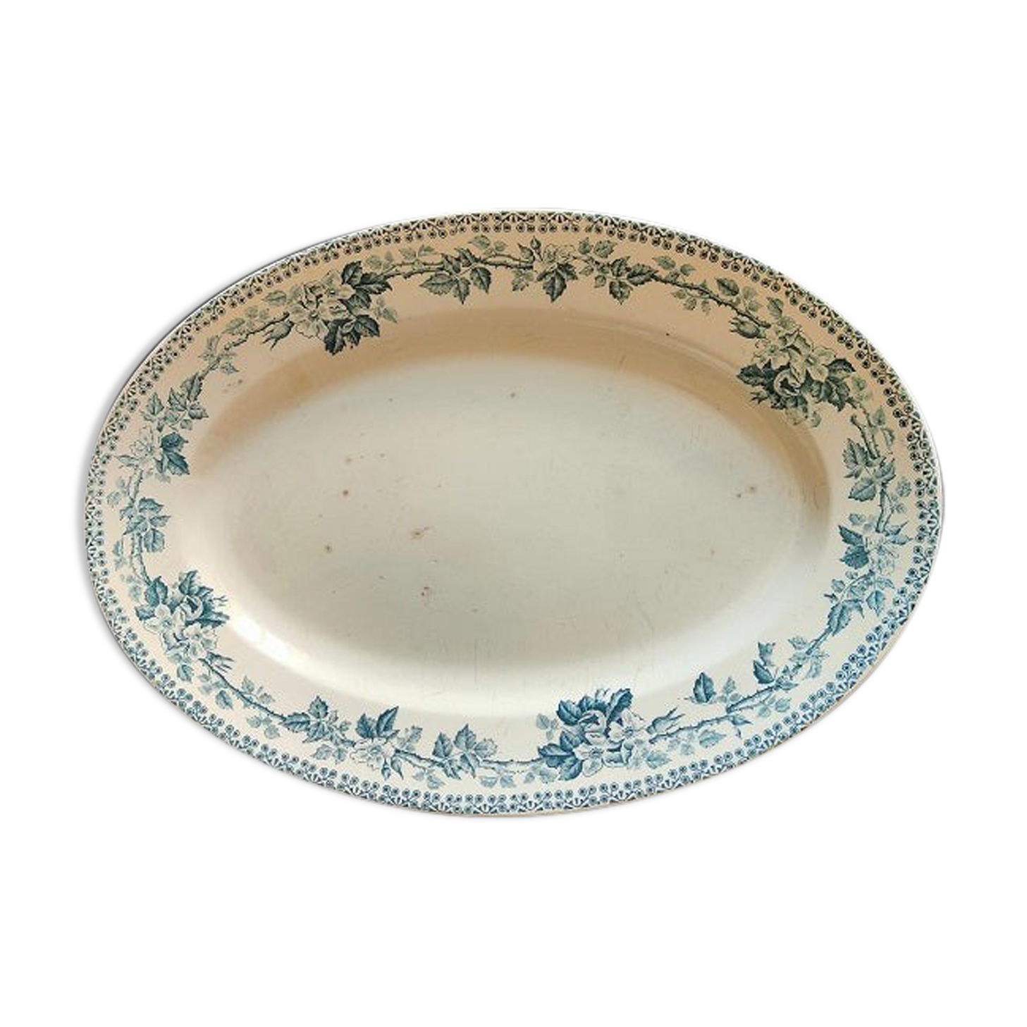 Iron Earth dish Creil Montereau