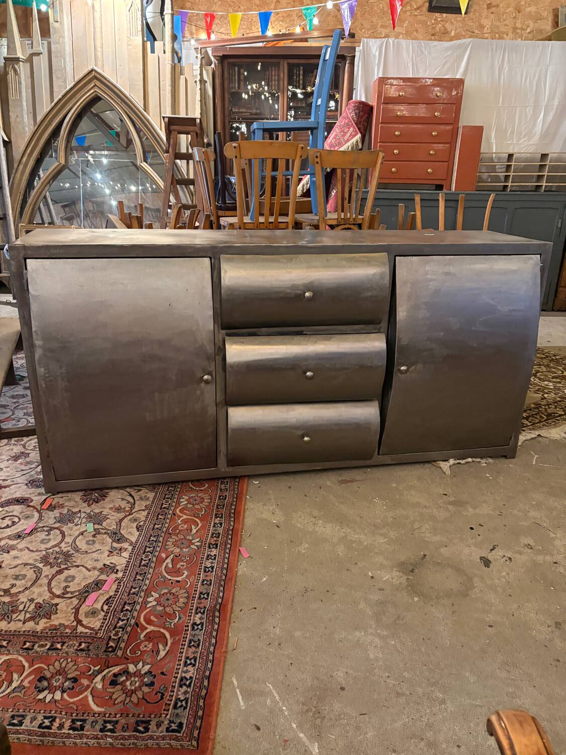 Industrial furniture in steel