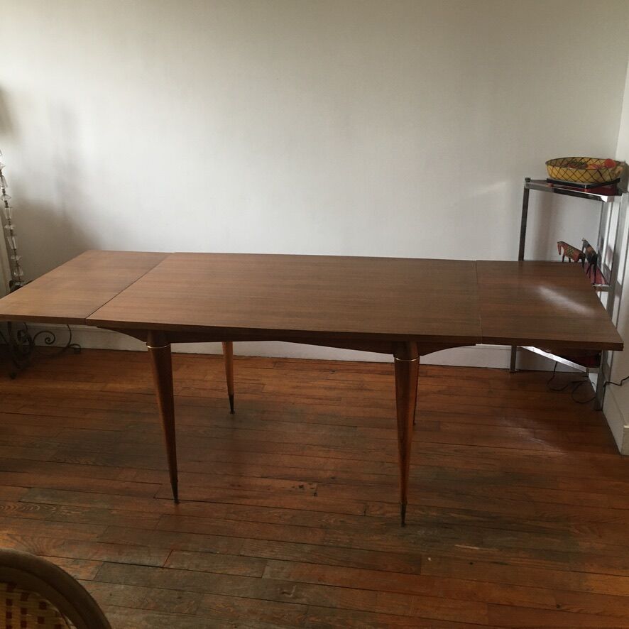 Table en placage de palissandre années 50