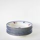 Set of 9 Digoin Sarreguemines soup plates, Mary-Lou model, 1940