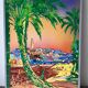 Mediterranean City, Oil on panel, signed Jean-Noël Zanetti 89