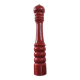 Giant vintage red lacquered wooden pepper mill