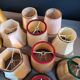 Set of 13 vintage clip-on lampshades