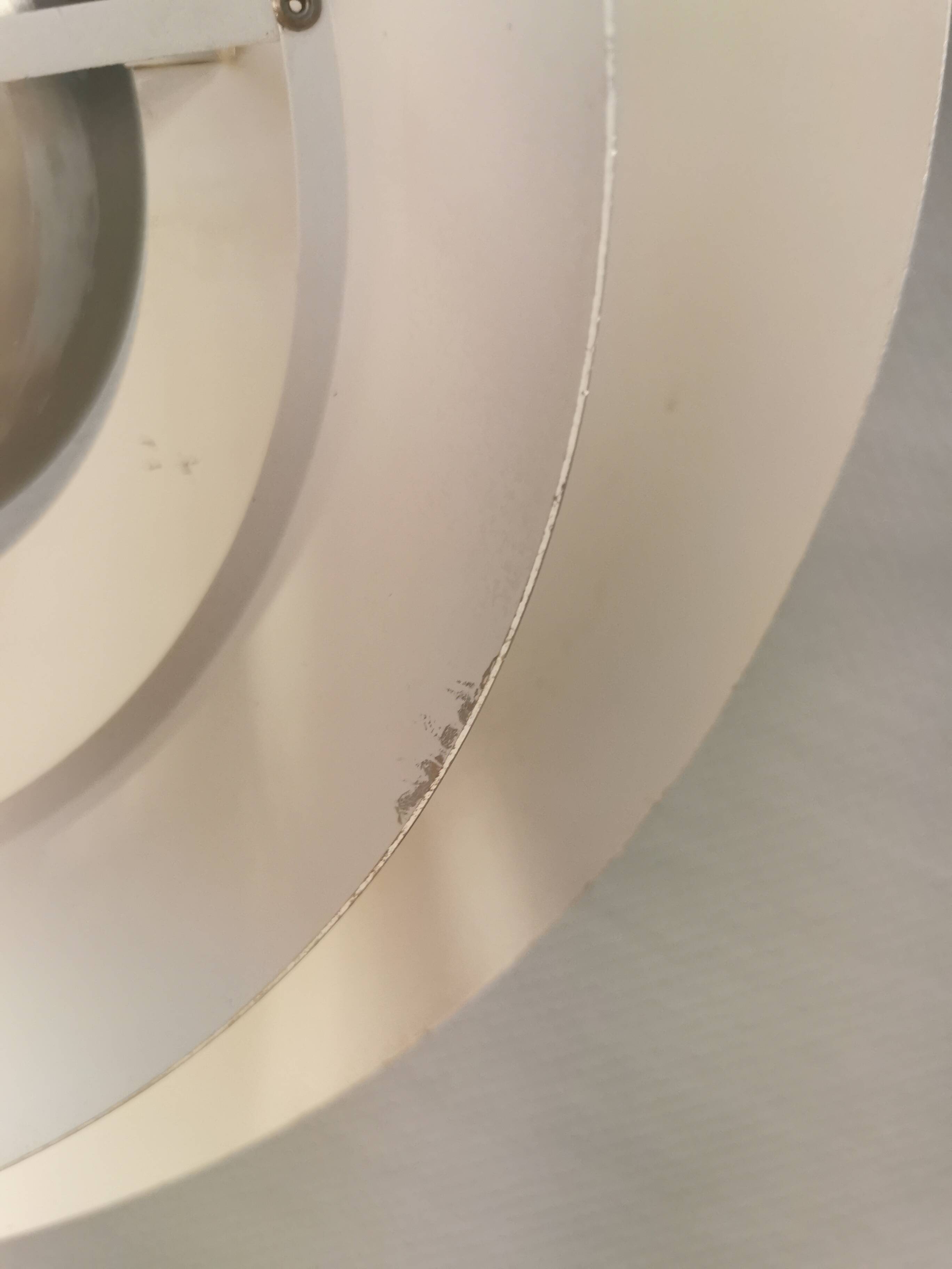 Jo Hammerborg hanging lamp in aluminium designed in 1963. Model Nova