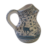Hand-painted porcelain pitcher