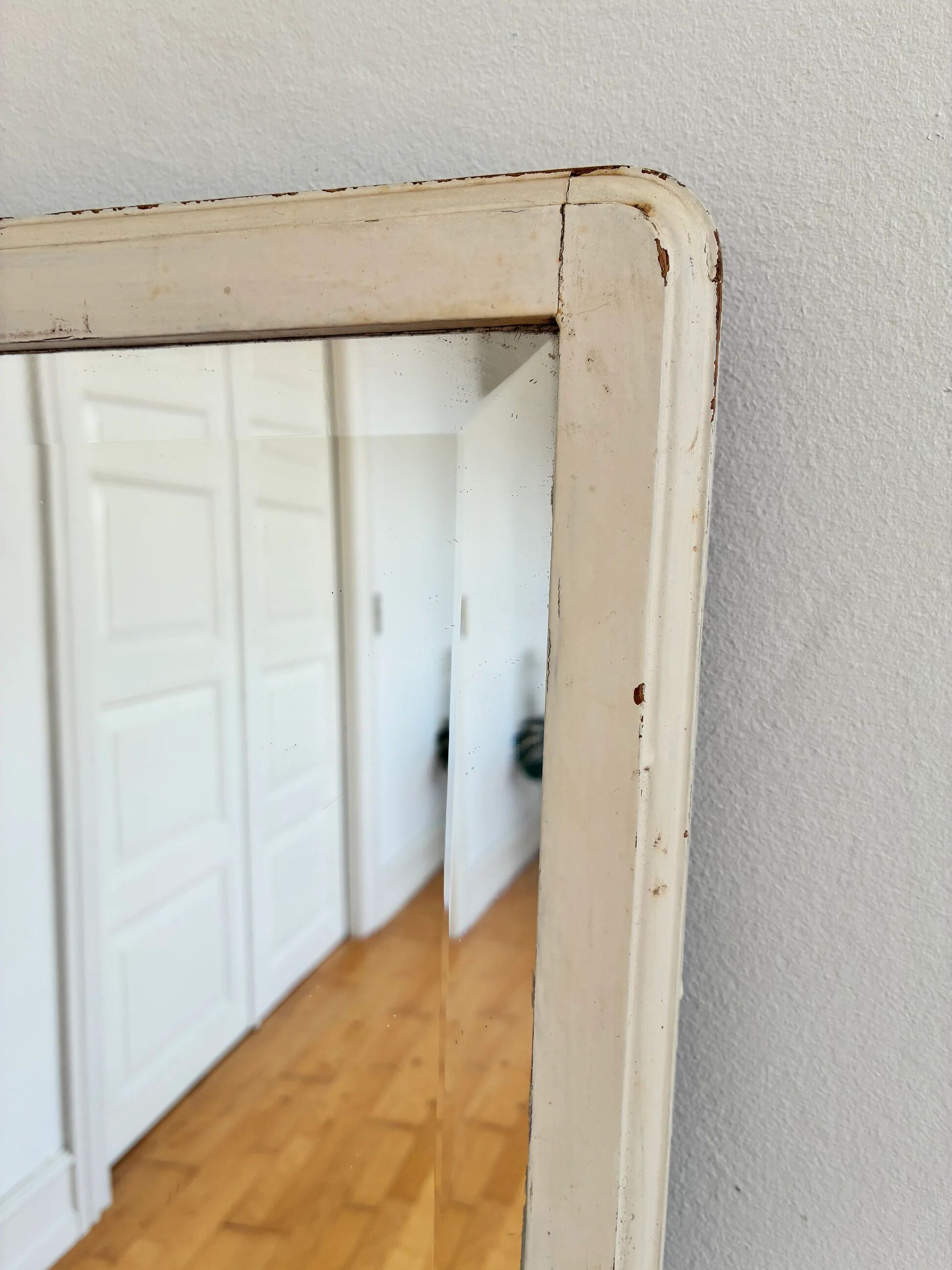 Large antique European full-length floor mirror, early 20th century
