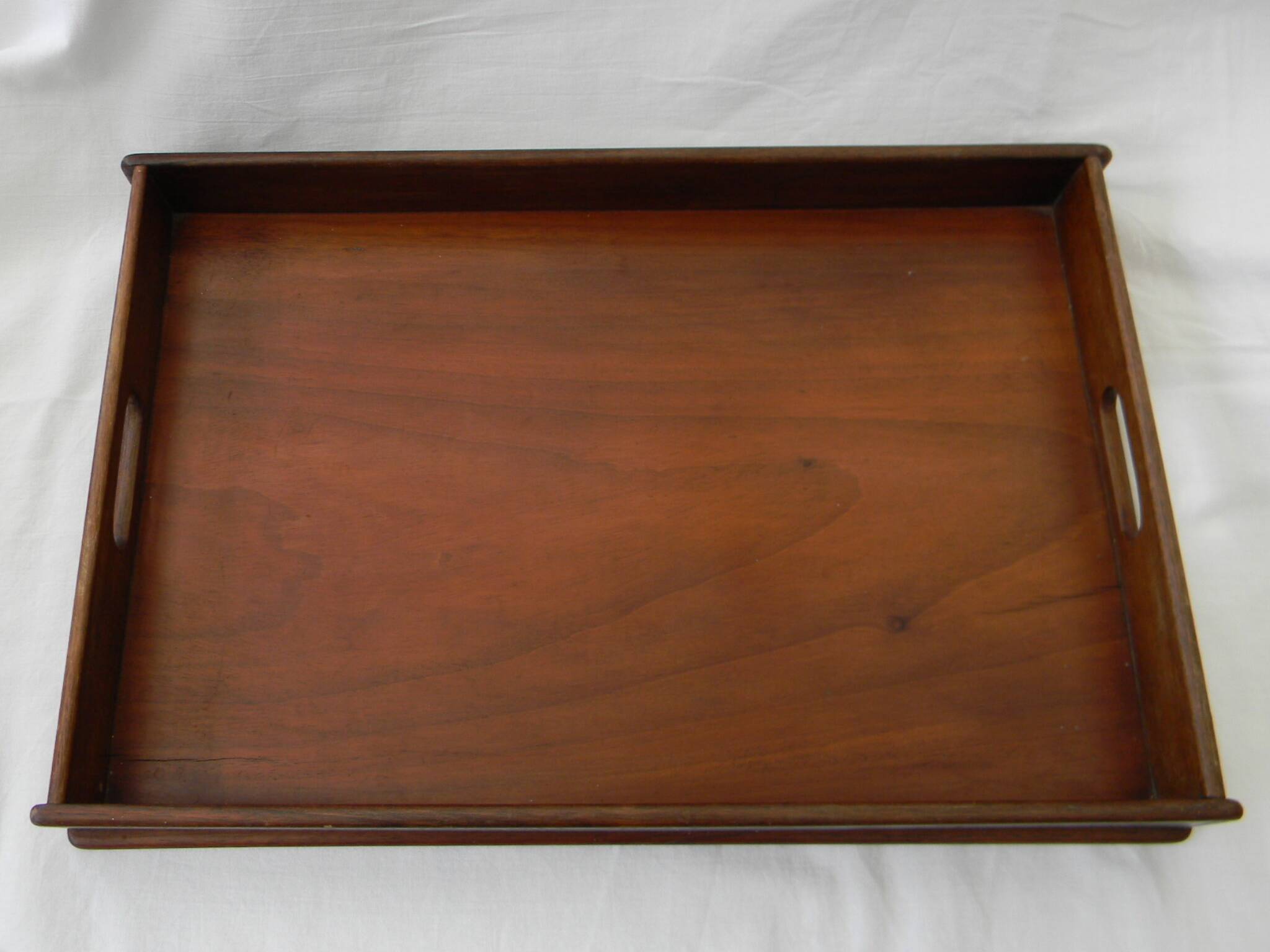 Scandinavian style teak or mahogany serving tray from the early 20th century.