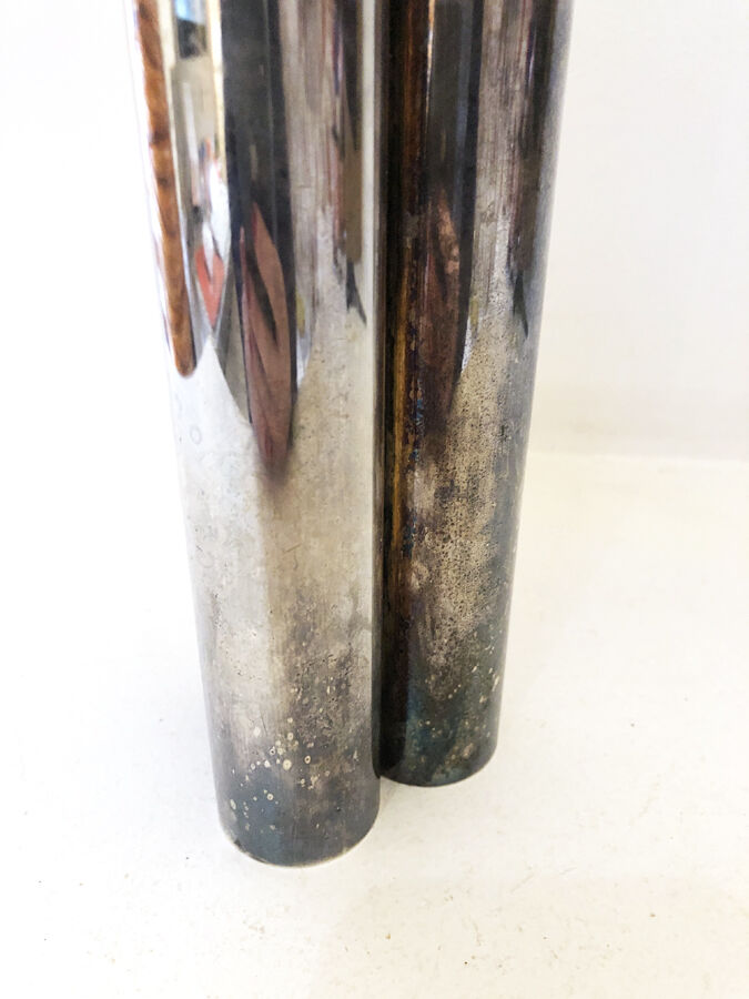 Soliflore silver metal 70s