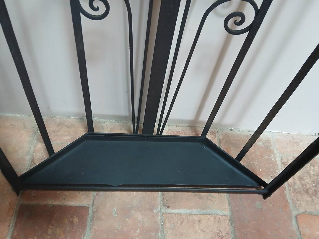 Portemanteau Art Déco en fer forgé