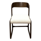 Baumann sleigh chair reupholstered in terry cloth