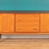 Retro Teak Danish 1960s Long Mid Century Sideboard By Clausen & Søn Denmark