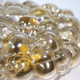 Plafonniers en verre bullé par Helena Tynell pour Glashütte Limburg, lot de 2