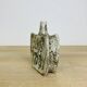 Ceramic vase with horses, vintage