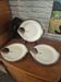 3 assiettes à poisson Longwy Copenhague vintage