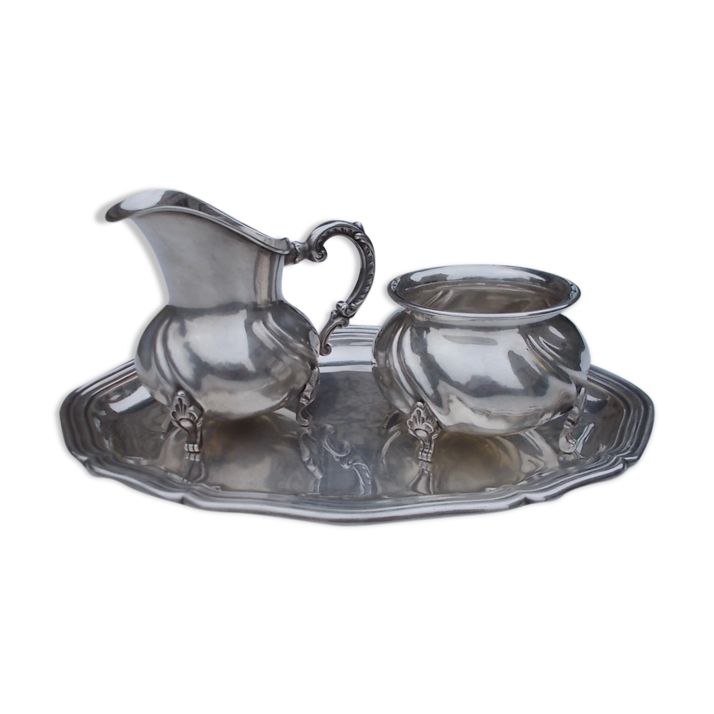 3-piece set of versilbert silver metal