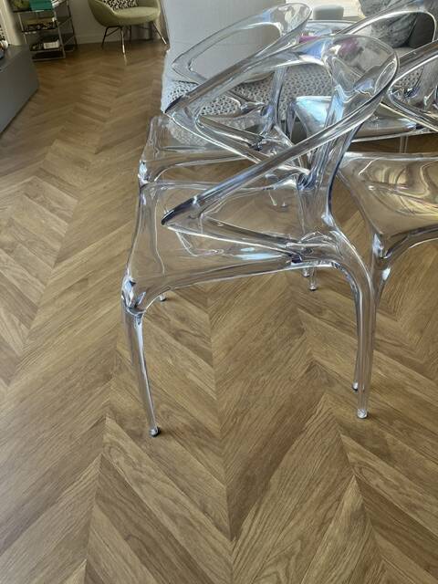 transparent Roche Bobois chairs