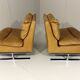 Special lounge chairs chrome & leather 1960’s