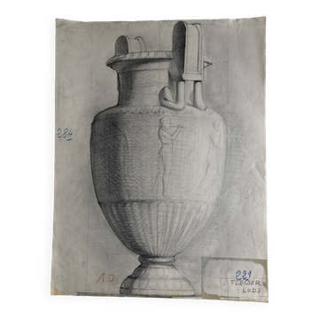 Neoclassical Workshop Study Marble Jar Greek Revival 1920s