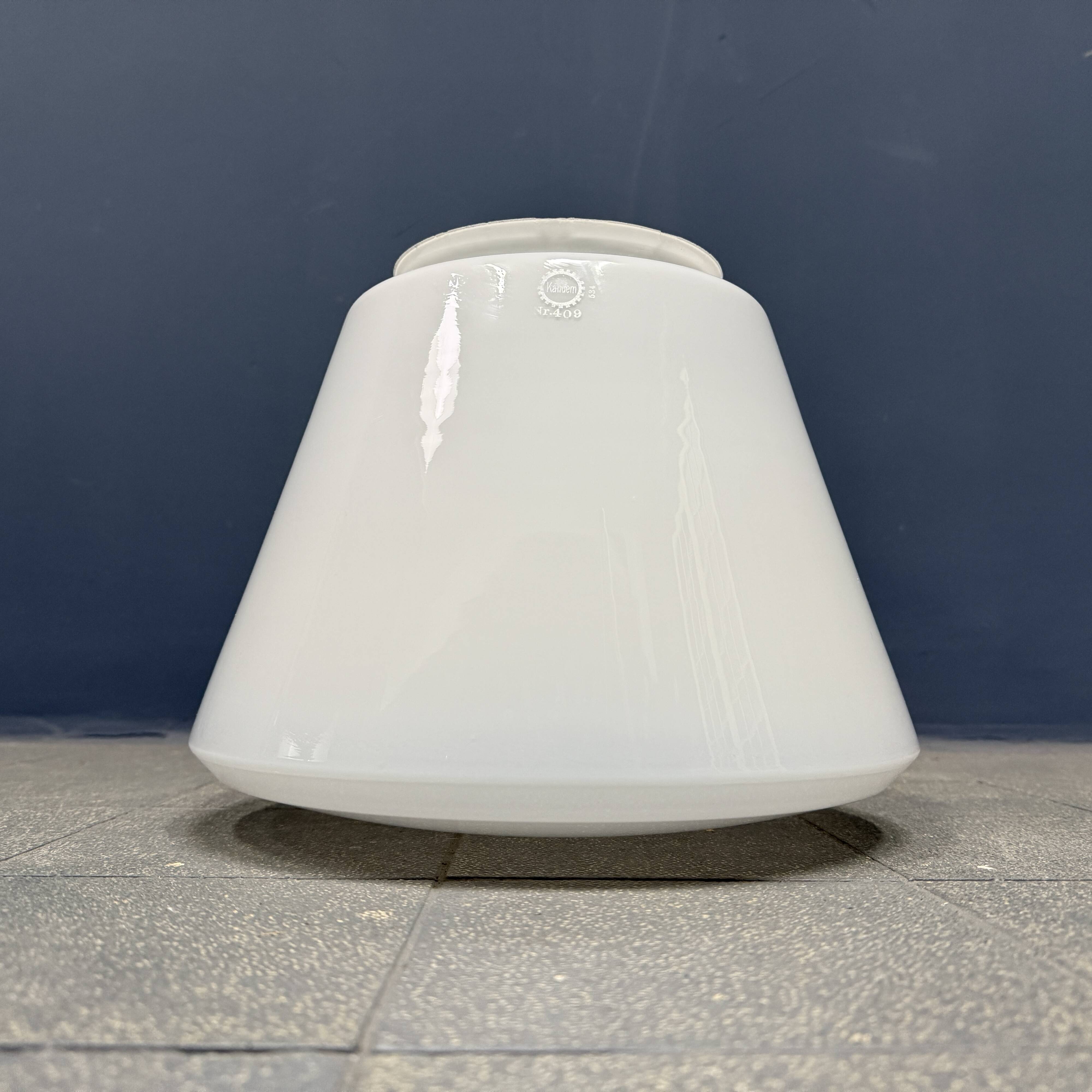 Opaline glass Kandem pendant lamp model 409