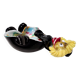 Black and Multicolored Murano Glass Clown Trinket Bowl / Ashtray, Italy