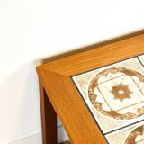 Scandinavian teak and ceramic coffee table, 1960s