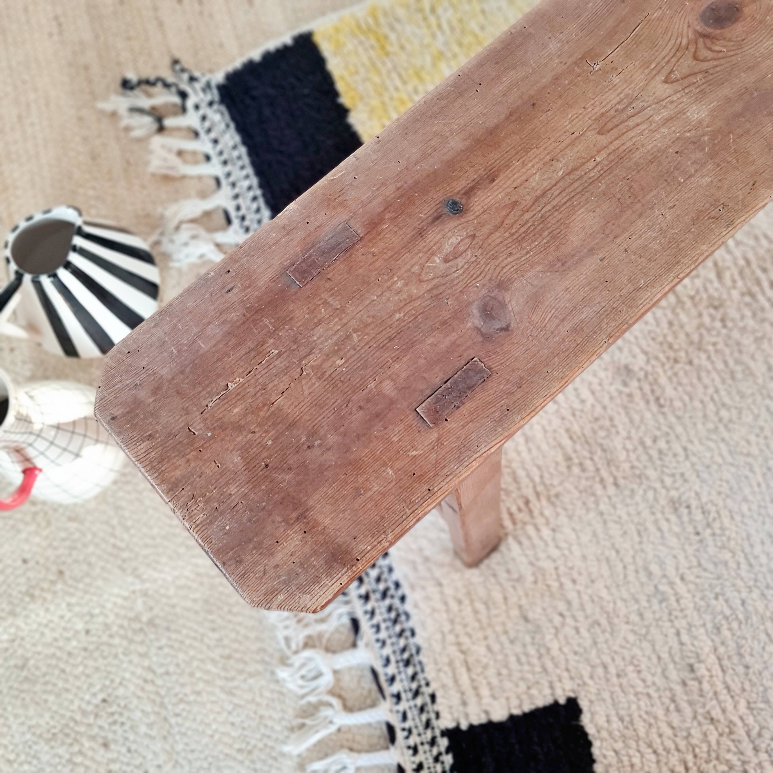 Old wooden farm bench L140