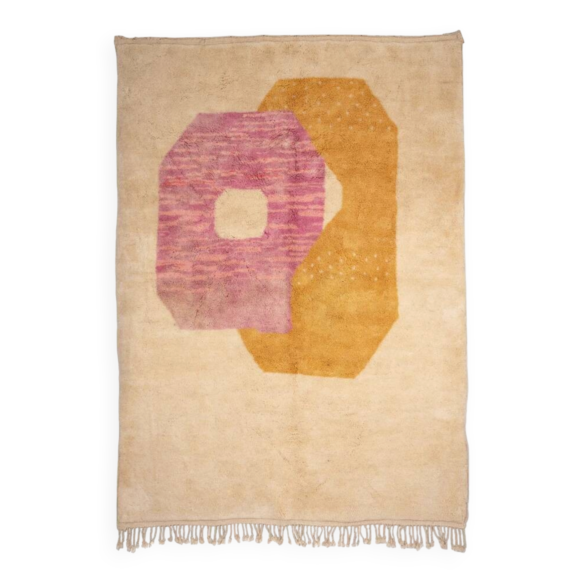 The silent intersection of M'rirt tied by hand | 216 cm x 297 cm