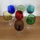 7 stemmed glasses from the Venetian glassworks of Murano from the 70s/80s.