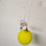 Vintage opaline yellow lamp