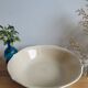 Beige opaque porcelain bowl