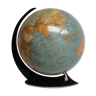 Globe terrestre en verre art déco illuminé Oestergaard columbus