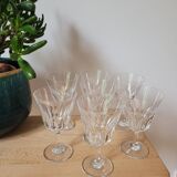 Set of 7 Baccarat Côte d'Azur wine glasses