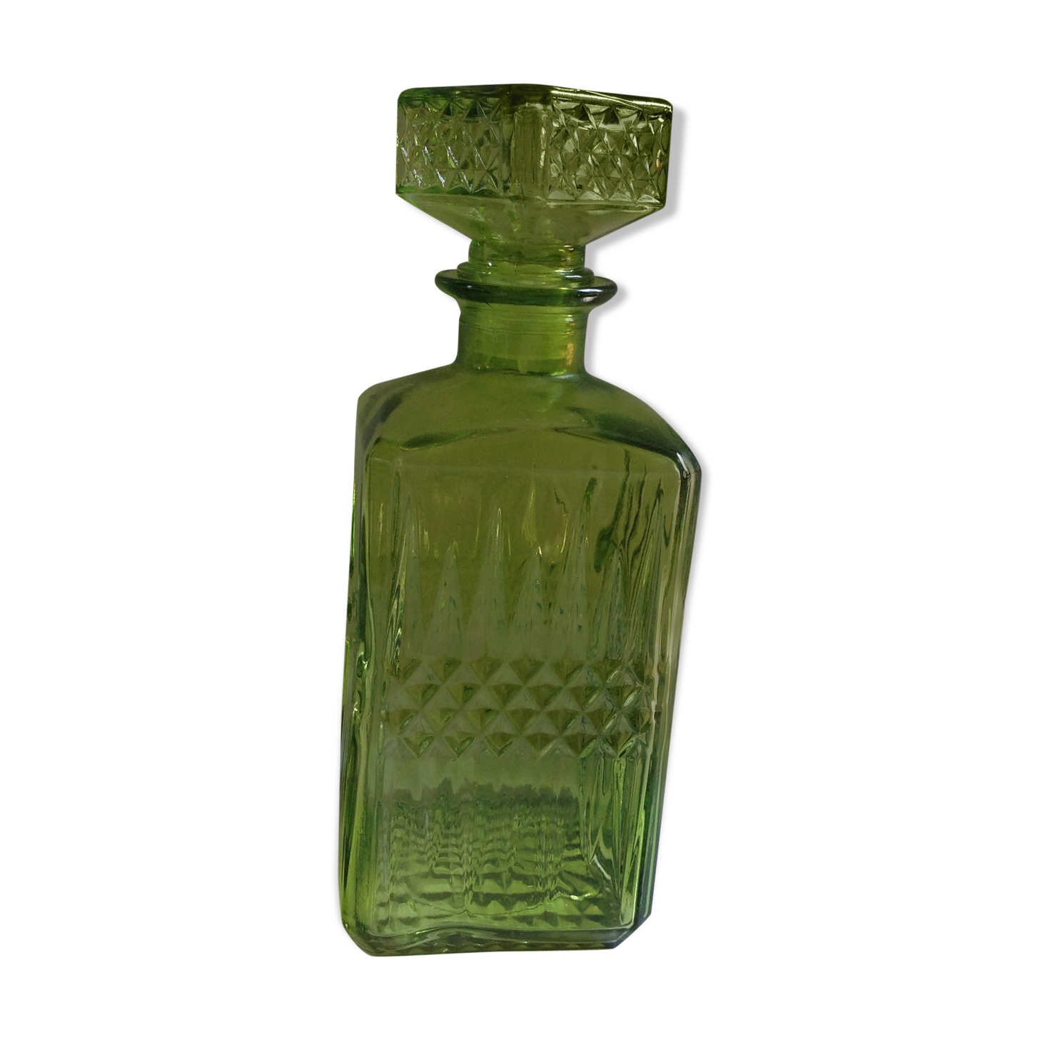Vintage green carafe