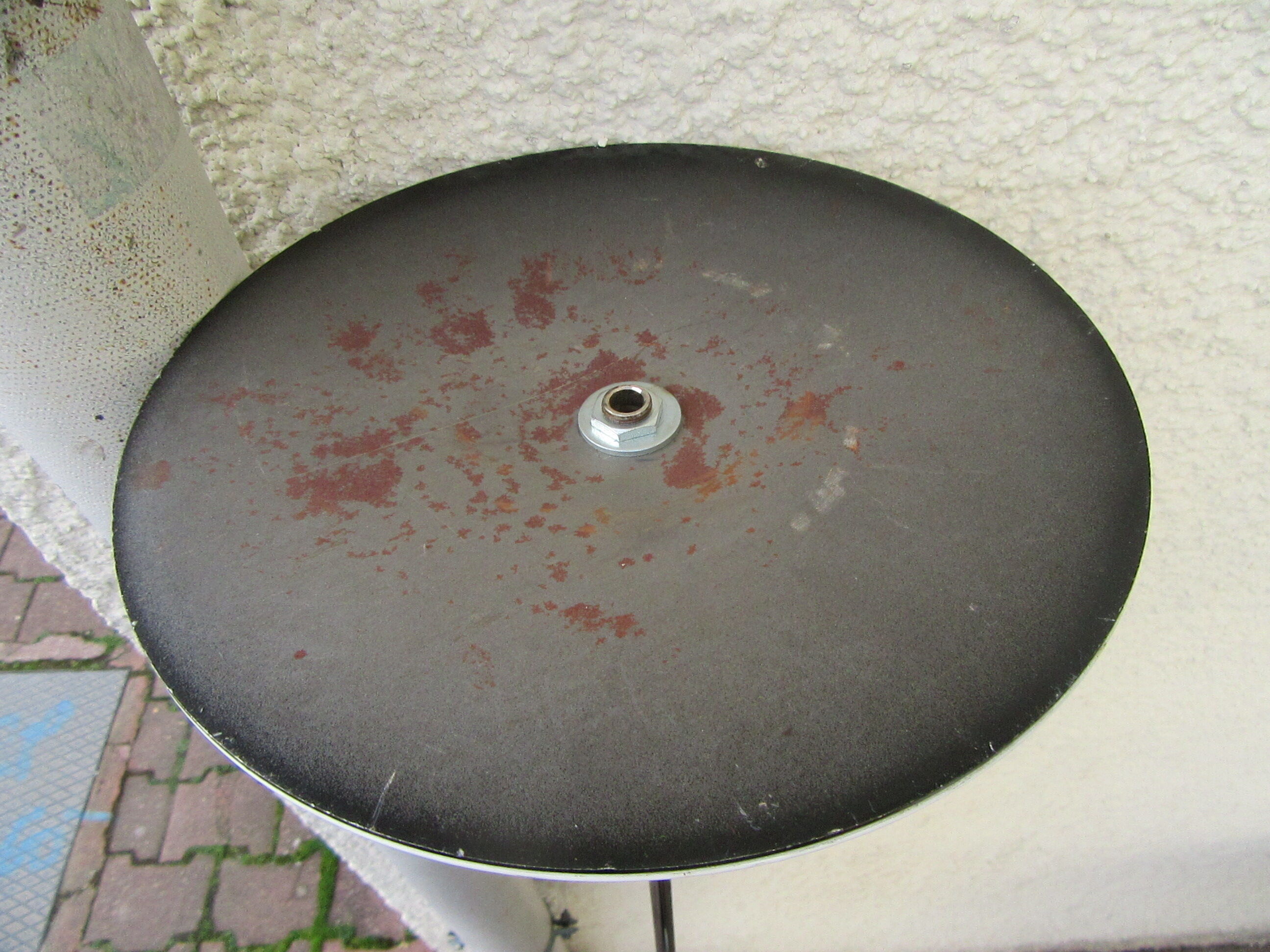 Lamppost 70 double spots vintage - white plate