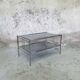 Chrome metal coffee table