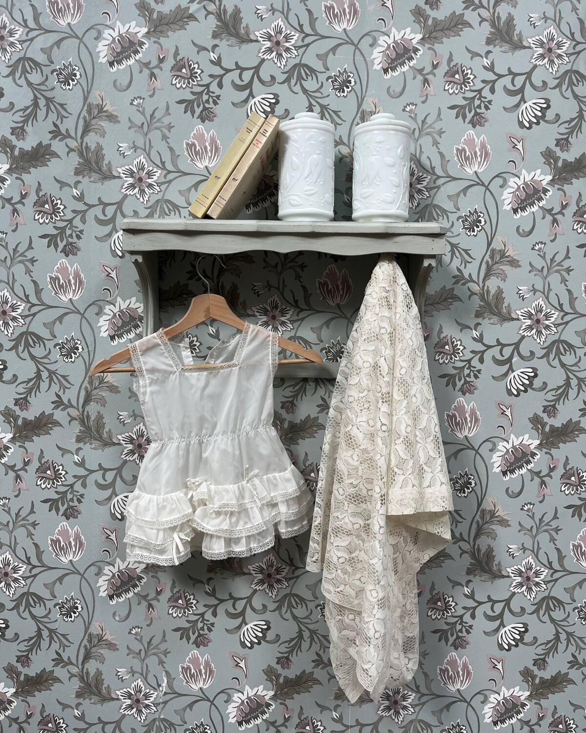 Vintage patinated shelf