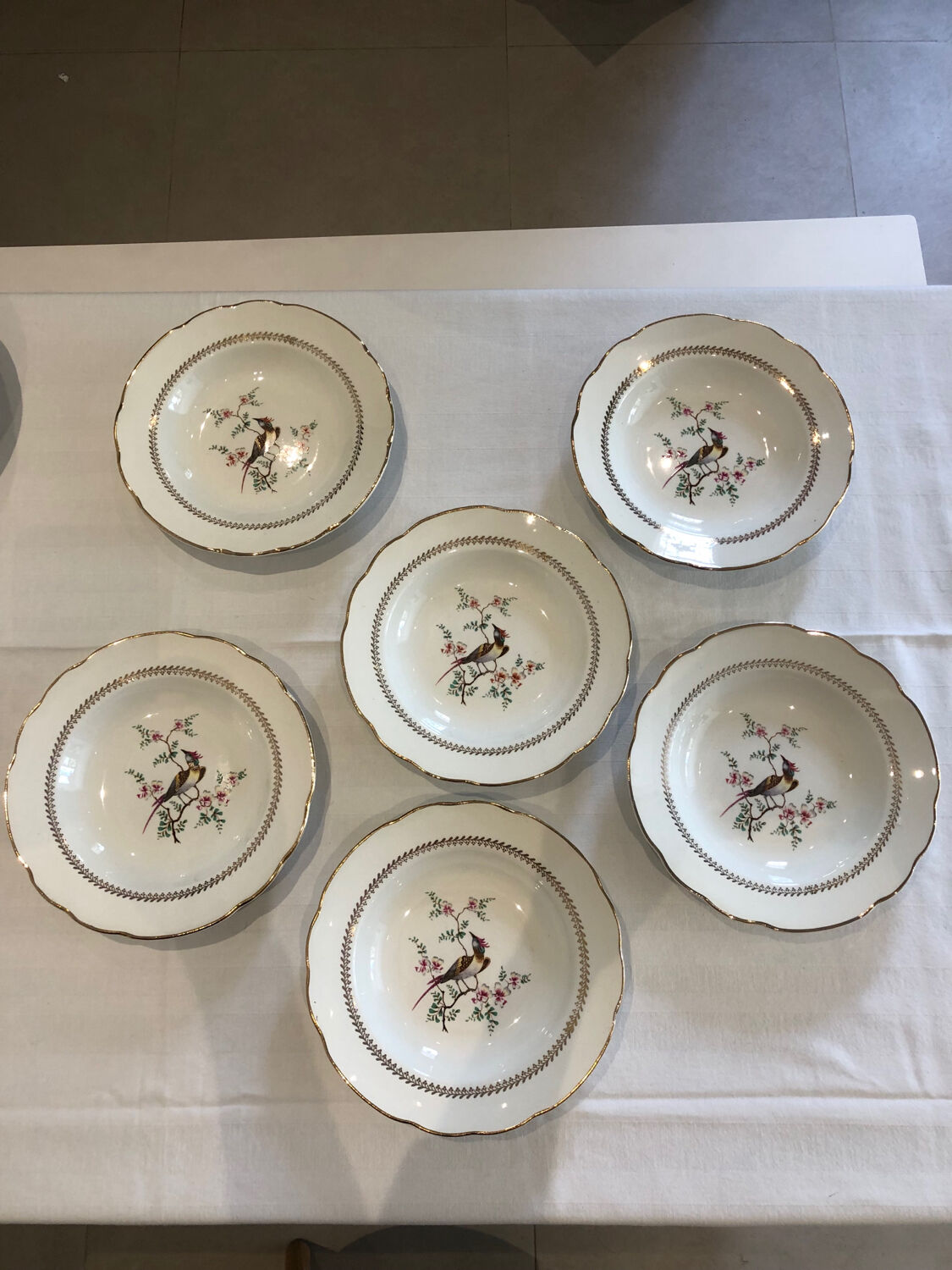 6 Gien Tokyo dinner plates
