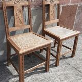 Set of 2 50s bistro chairs