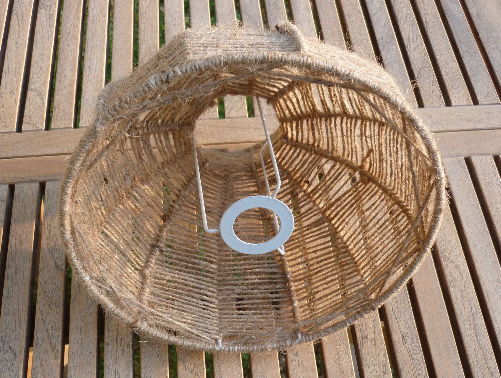 Jute yarn lampshade