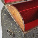 Studded Leather-Wrapped Dome Chest, 18th